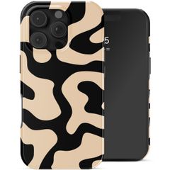 Selencia Vivid Backcover Apple iPhone 16 Pro - Art Wave Black