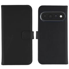 Selencia Echt Leren Bookcase Google Pixel 11 / 11 Pro - Zwart