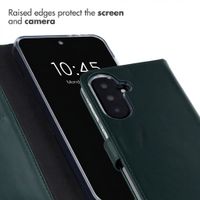 Selencia Genuine Leather Book Case Samsung Galaxy A37 (5G) - Green
