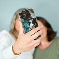 imoshion Design hoesje Apple iPhone 13 Pro Max - Marmer - Gebroken Blauw