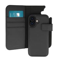 imoshion Uitneembare 2-in-1 Luxe Bookcase Apple iPhone 16 - Zwart