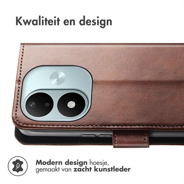 imoshion Luxe Bookcase Xiaomi Redmi Note 17 (5G) - Donkerbruin