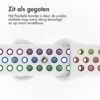 imoshion Sport⁺ bandje Apple Watch Series 1 t/m 10 / SE / Ultra (2) (44/45/46/49 mm) - Maat M/L - White Rainbow