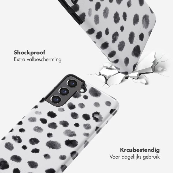 Selencia Vivid Tough Backcover Samsung Galaxy S21 FE - Trendy Leopard