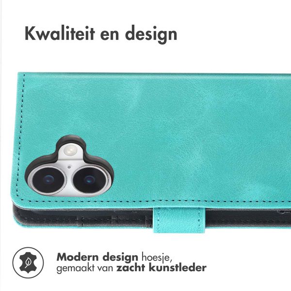 imoshion Bookcase met koord Apple iPhone 16 - Turquoise