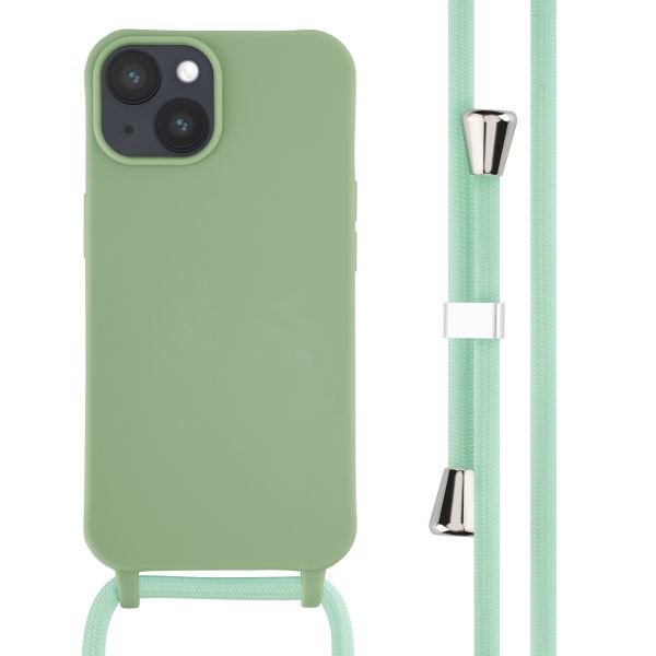 imoshion Siliconen hoesje met koord iPhone 14 - Groen