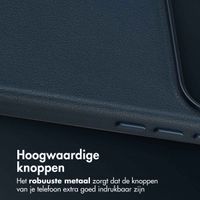 Accezz MagSafe Leather Backcover Apple iPhone 17 Pro Max - Nightfall Blue