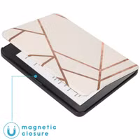imoshion Design Slim Hard Case Bookcase Kobo Clara HD - White Graphic