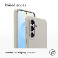 Accezz Liquid Silicone Back Cover with MagSafe Samsung Galaxy S26 Plus - Stone