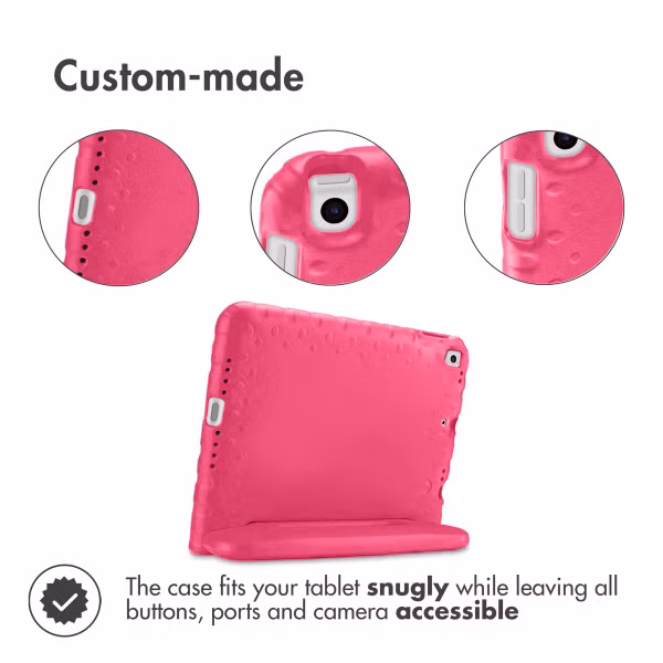 Accezz Kidsproof Backcover met handvat Apple iPad 9 (2021) 10.2 inch / iPad 8 (2020) 10.2 inch / iPad 7 (2019) 10.2 inch - Roze