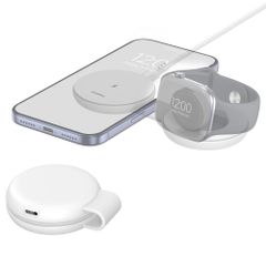 imoshion 2-in-1 Draadloze Reisoplader 25W - iPhone / AirPods / Apple Watch - Qi2.2 - Wit