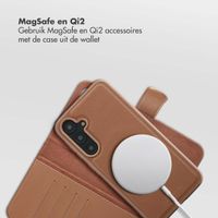 Selencia Olyn Uitneembare Bookcase met MagSafe Samsung Galaxy A55 - Bruin