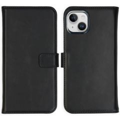 Selencia Genuine Leather Book Case Apple iPhone 15 Plus - Black
