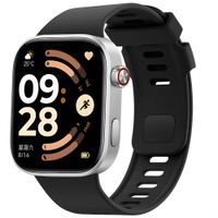 imoshion Siliconen bandje Xiaomi Smart Band 9 / 8 Pro / Redmi Watch 6 / 5 / 4 - Zwart