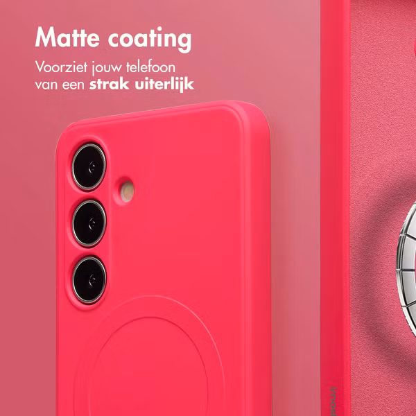 imoshion Color Backcover met MagSafe Samsung Galaxy S25 Plus - Neon Pink