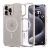 Spigen Ultra Hybrid Backcover MagSafe Apple iPhone 15 Pro - Frost Natural Titanium