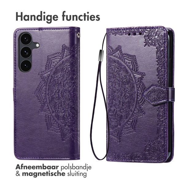 imoshion Mandala Bookcase Samsung Galaxy S26 FE - Paars