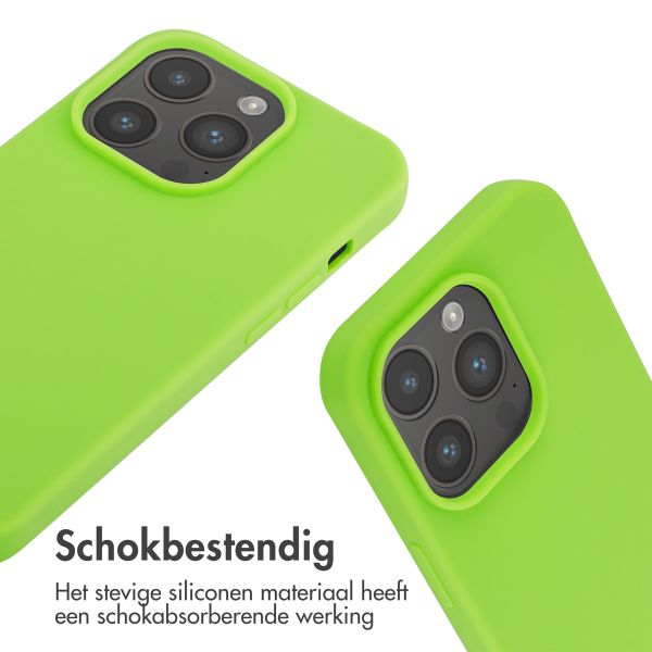 imoshion Siliconen hoesje met koord iPhone 14 Pro - Fluor Groen