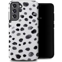 Selencia Vivid Tough Backcover Samsung Galaxy S21 FE - Trendy Leopard