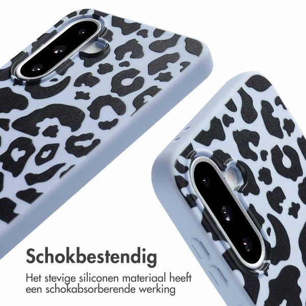 imoshion Siliconen design hoesje met koord Samsung Galaxy A36 / A56 - Animal Lila