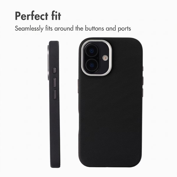 Accezz Mesh Back Cover with MagSafe Apple iPhone 16 - Black