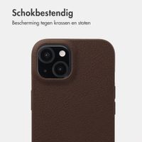 imoshion Texture Backcover Apple iPhone 15 - Donkerbruin