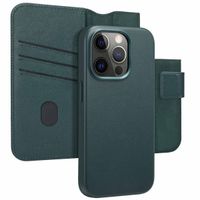 Accezz 2-in-1 Leather Bookcase with MagSafe Apple iPhone 15 Pro - Cedar Green