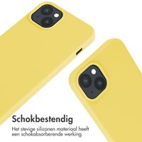 imoshion Siliconen hoesje met koord iPhone 15 Plus - Geel