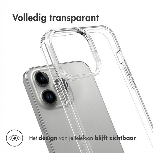 Accezz Xtreme Impact Backcover Apple iPhone 15 Pro Max - Transparant