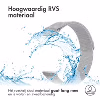 imoshion Milanees magnetisch bandje  - Universeel 18 mm aansluiting - Zilver