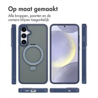 Accezz Ring Stand Backcover met MagSafe Samsung Galaxy S24 Plus - Blauw