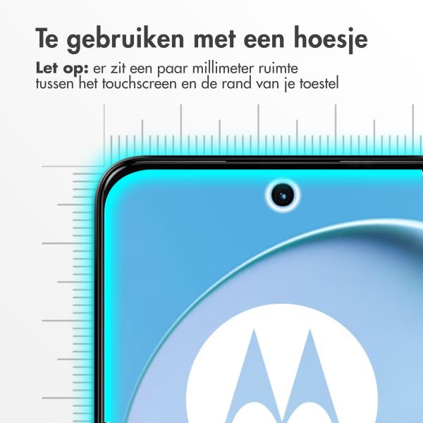 Accezz Gehard Glas Screenprotector voor de Motorola Moto G14 - Transparant