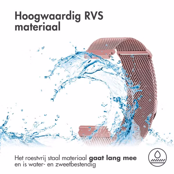 imoshion Milanees magnetisch bandje - Universeel 20 mm aansluiting - Maat S - Roze