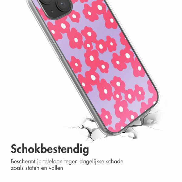 imoshion  Design hoesje iPhone 15 - Dusty Rose Blossoms