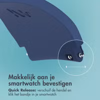 imoshion Flexibel Siliconen bandje - Universeel 20 mm aansluiting - Donkerblauw