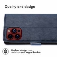 imoshion Luxury Bookcase Apple iPhone 15 Pro - Dark Blue