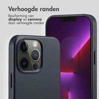 Accezz MagSafe Leather Backcover Apple iPhone 13 Pro - Onyx Black