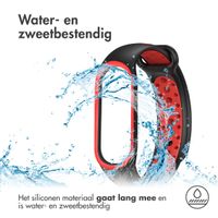 imoshion Siliconen sport bandje Xiaomi Mi Band 5 / 6 - Zwart / Rood