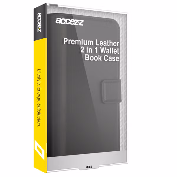 Accezz Premium Leather 2 in 1 Wallet Bookcase Apple iPhone SE (2022 / 2020) / 8 / 7 / 6(s) - Zwart