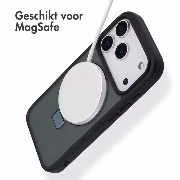 Accezz Ring Stand Backcover met MagSafe Apple iPhone 17 Pro - Zwart