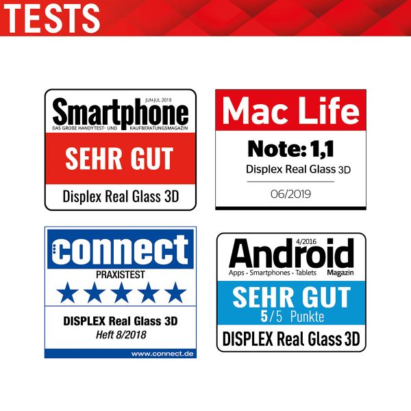 Displex Screenprotector Real Glass Full Cover Apple iPhone 11 Pro / Xs / X