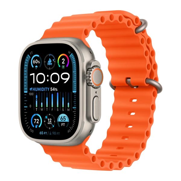 Apple Verlengstuk voor Ocean-bandje Apple Watch | 44/45/46/49 mm - Maat XL - Oranje
