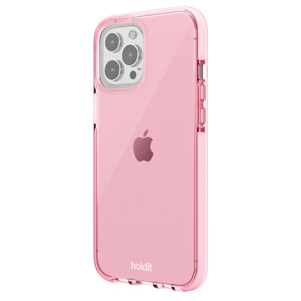 Holdit Seethru Case iPhone 14 Pro Max - Bright Pink