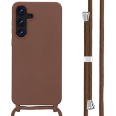 imoshion Siliconen hoesje met koord Samsung Galaxy S25 FE - Bruin