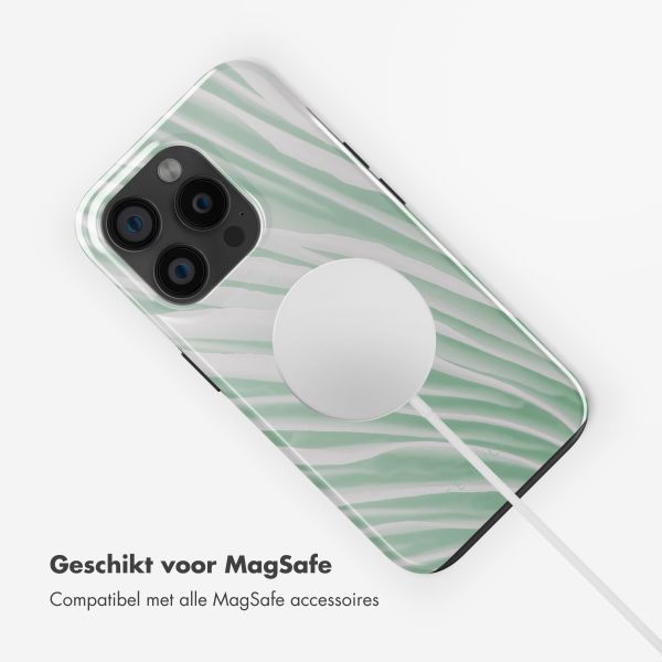 Selencia Vivid Backcover met MagSafe Apple iPhone 15 Pro - Nature Grayed Jade