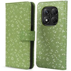 imoshion Design Bookcase Xiaomi Redmi Note 14 Pro (5G) / 14 Pro Plus (5G) - Green Flowers