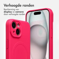 imoshion Color Backcover met MagSafe Apple iPhone 15 - Neon Pink