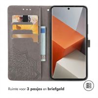 imoshion Mandala Bookcase Xiaomi Redmi Note 13 Pro Plus (5G) - Grijs