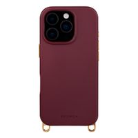 Selencia Rivièra MagSafe Backcover met afneembare haakjes Apple iPhone 16 Pro Max - Bold Burgundy