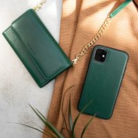 Selencia Eny Uitneembare Vegan Lederen Clutch iPhone 11 - Groen